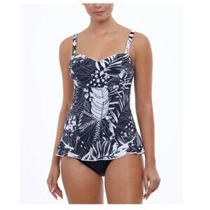 PROFILE BY GOTTEX Tummy Control Underwire Marbella One Piece Swimdress 6 6D NWT